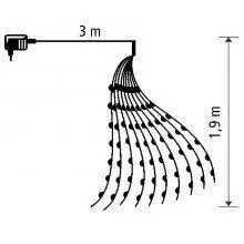 Vianočná LED reťaz Somogyi ML250G/WH